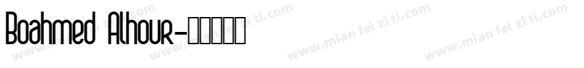 Boahmed Alhour字体转换